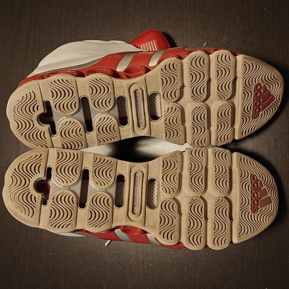 ADIDAS Superstar Basketball SHOES MENS Size 9.5 Art 534873 3 STRIPE 2005 Red - Picture 6 of 6